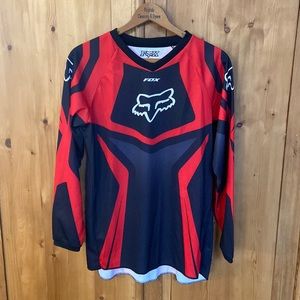 Fox Youth XL red and black motocross long sleeved jersey/shirt, like new